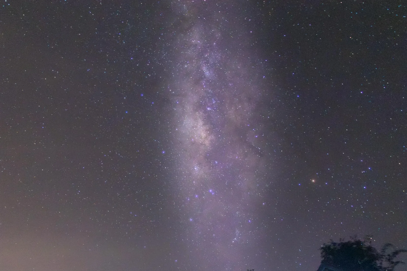 Magnificent view of the Milky Way captured under Thailand's starlit sky, showcasing celestial beauty.