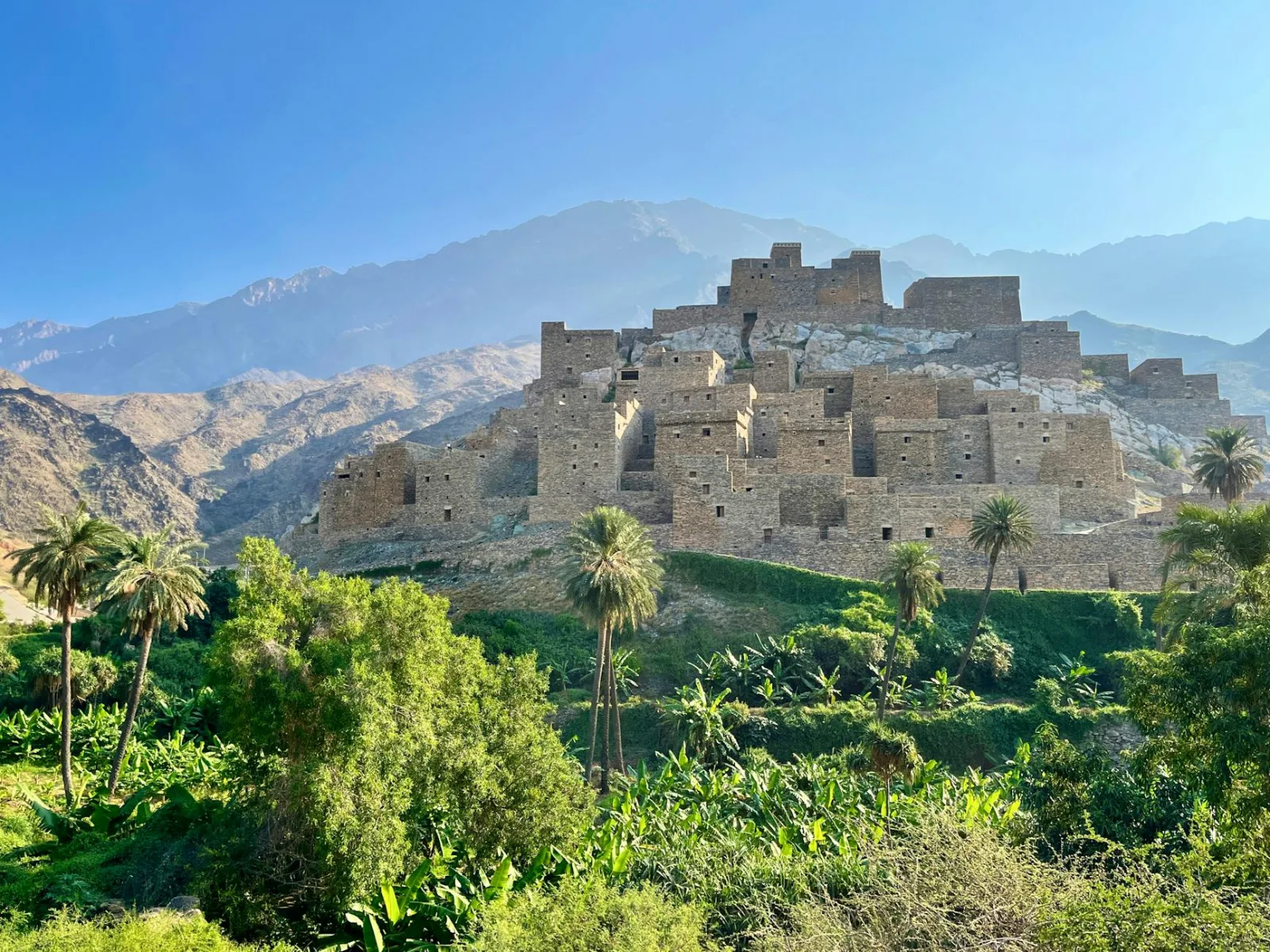 Explore the breathtaking ancient stone village nestled in Al Bahah's stunning mountain landscape.