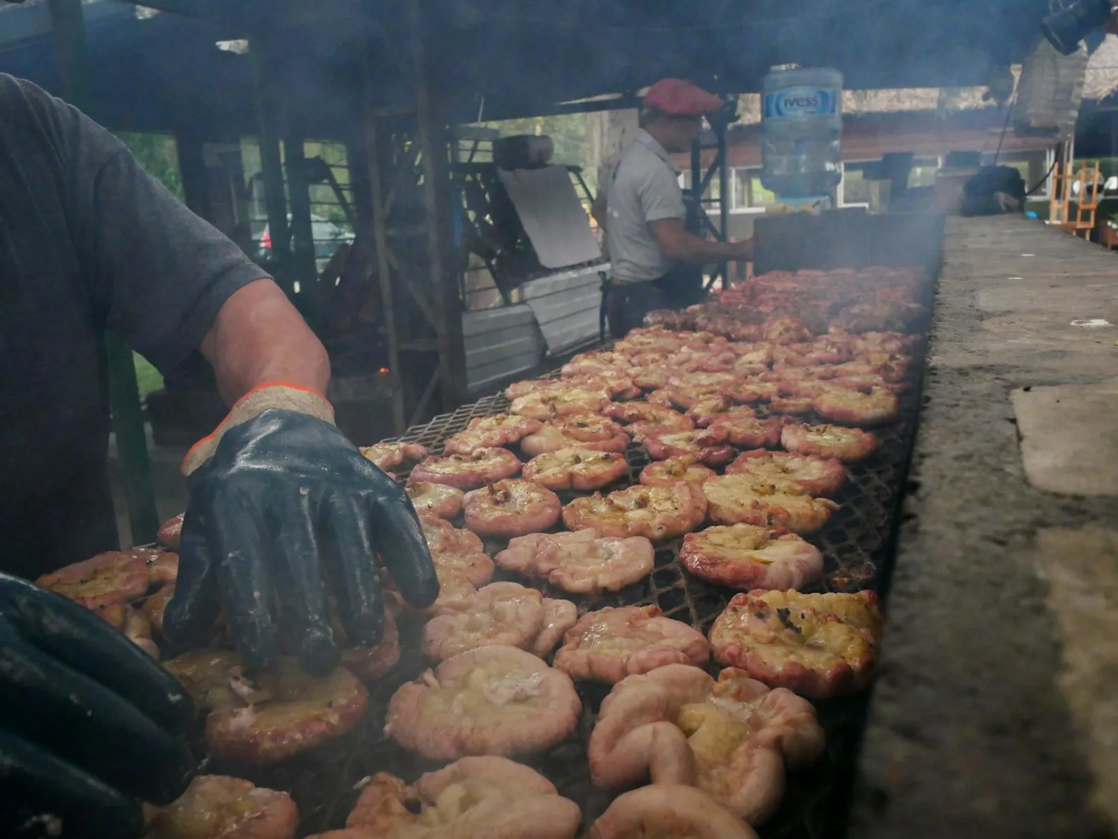 Authentic Argentine barbecue asado in Uribelarrea showcases local grilling techniques.