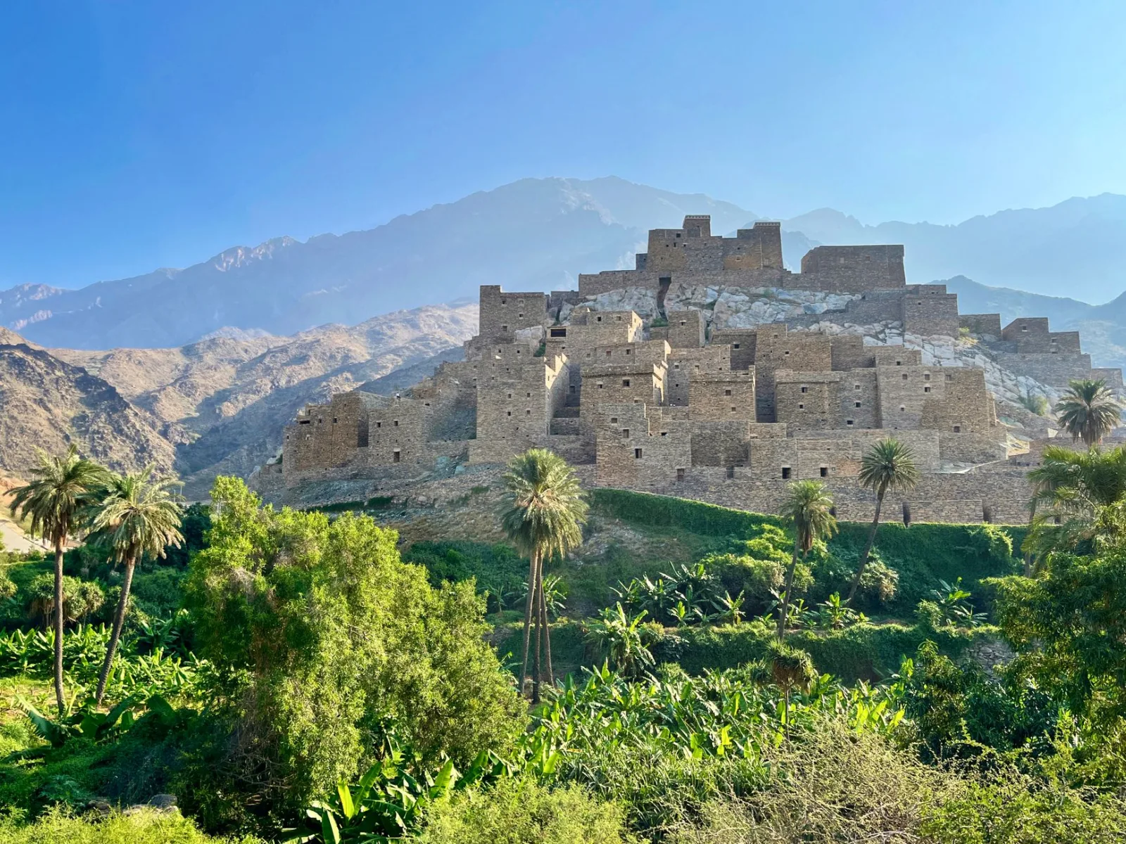 Explore the breathtaking ancient stone village nestled in Al Bahah's stunning mountain landscape.